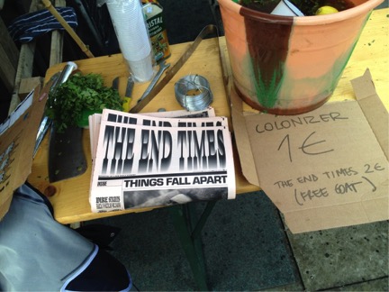 The End Times, jornal impresso em 2012, crítica e celebração da criatividade do hemisfério sul.