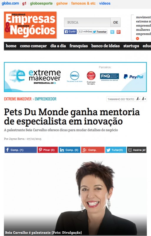 Pequenas Empresas Grandes Negócios, por Jayme Serva - 07/10/2015
